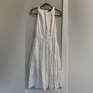 JCrew High Neck Cotton Poplin Midi Dress: 00 NEW